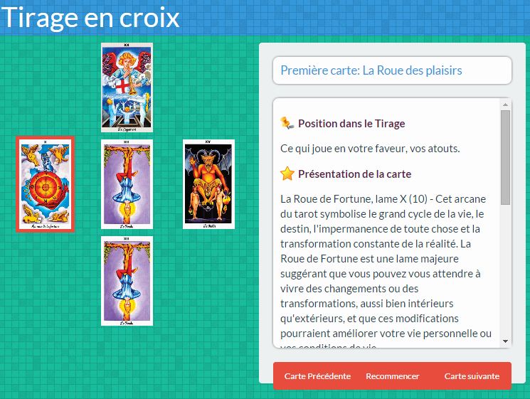 tarots divinatoire gratuit